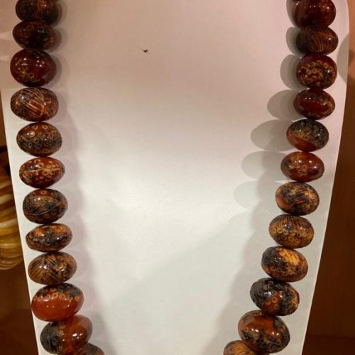 蜜蠟花紋頸鏈(約130克)