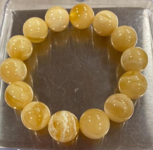 收藏級蜜蠟手串(16mm珠，全條約33克)